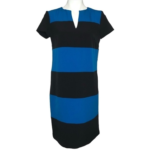 NY&Co black & blue color block dress, NWT, medium - Picture 2 of 7